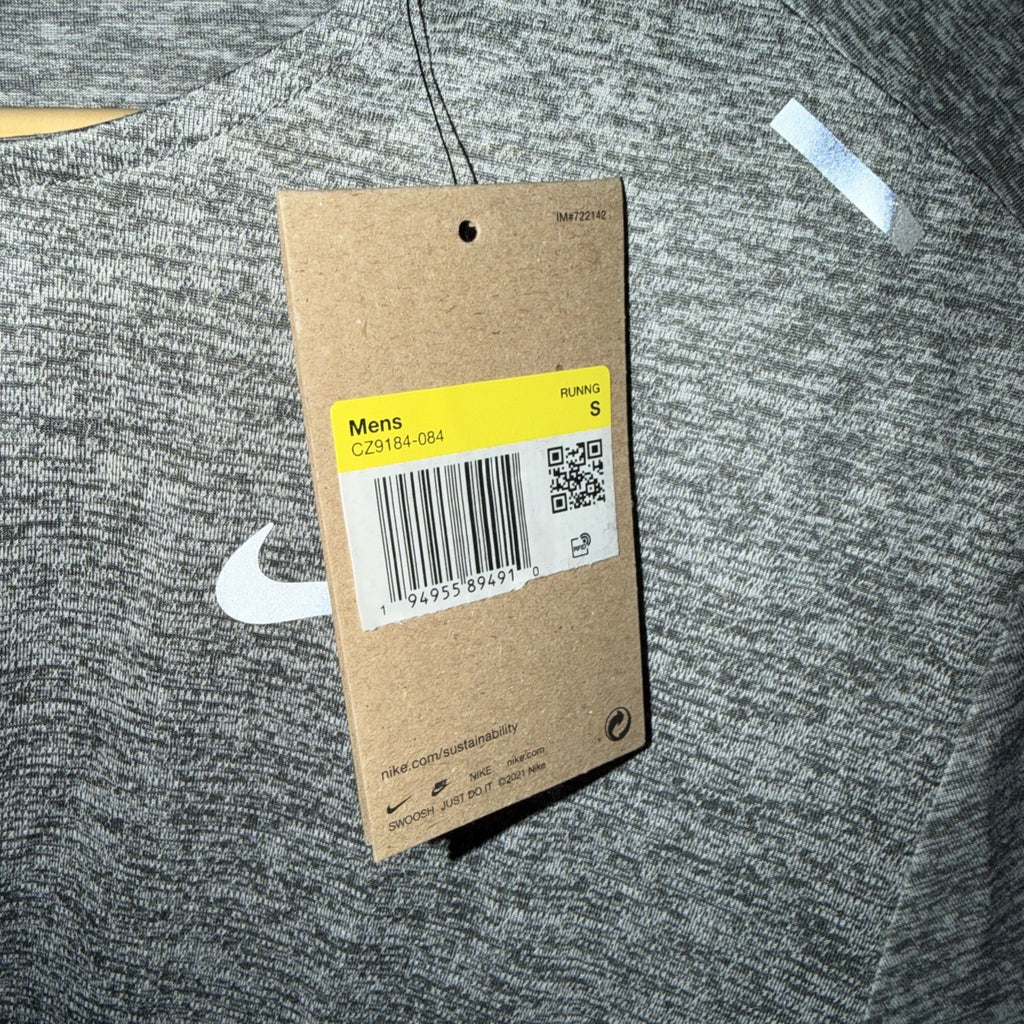 Nike Men's Dri-FIT Rise 365 Short Sleeve Running T-Shirt Gray 0111 Small