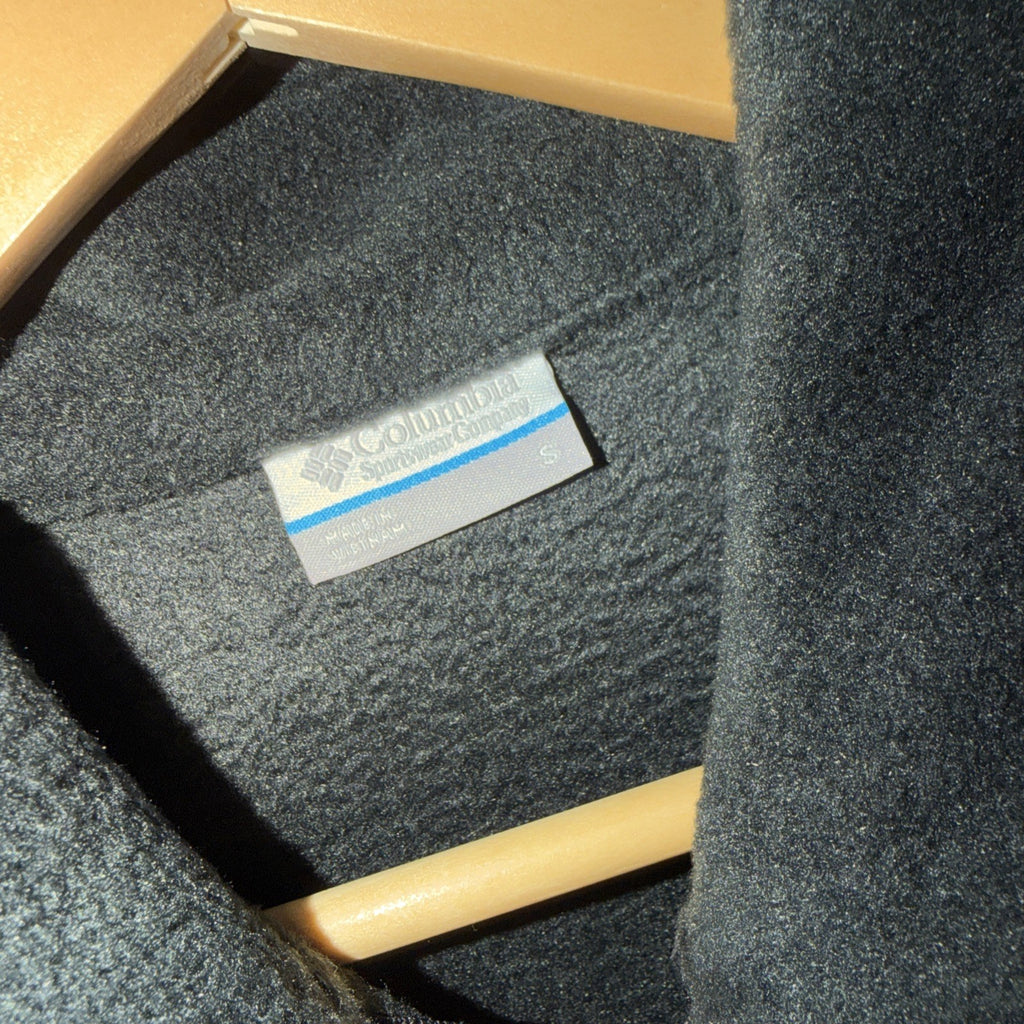 *NEW* Columbia Black Benton Springs Full Zip Jacket Cozy Fall Winter, Small 0095