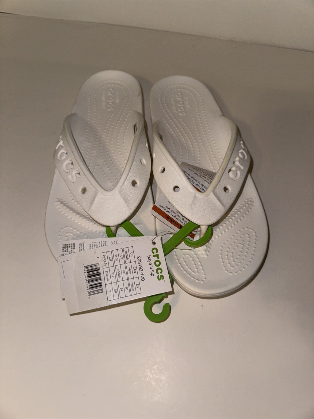 6M/8W Crocs Men's and Women's Sandals Baya II Flip Flops Waterproof Shower Shoes