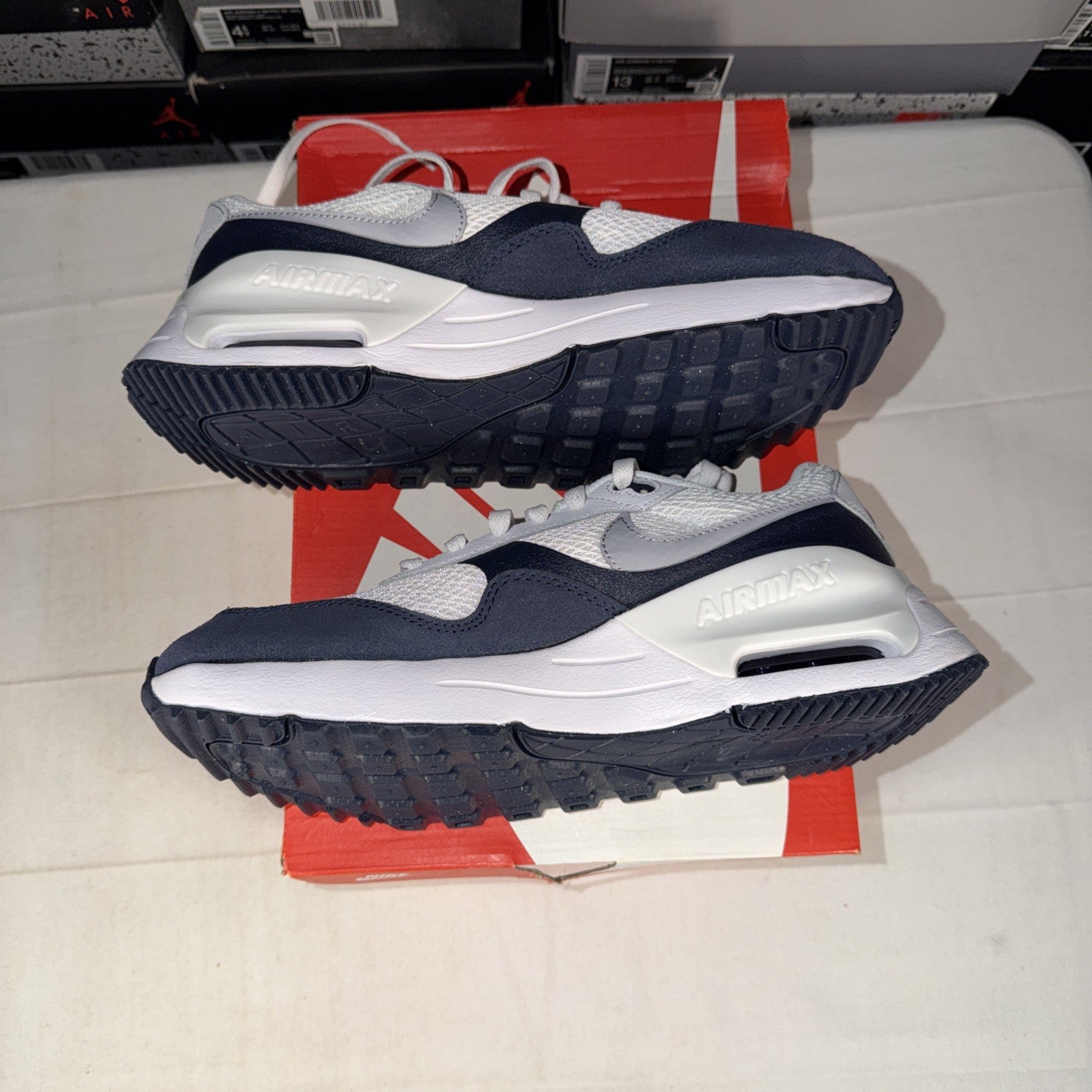 Nike Air Max SYSTM Men's Sneakers White/Grey/Obsidian, Size 9 , DM9537-102