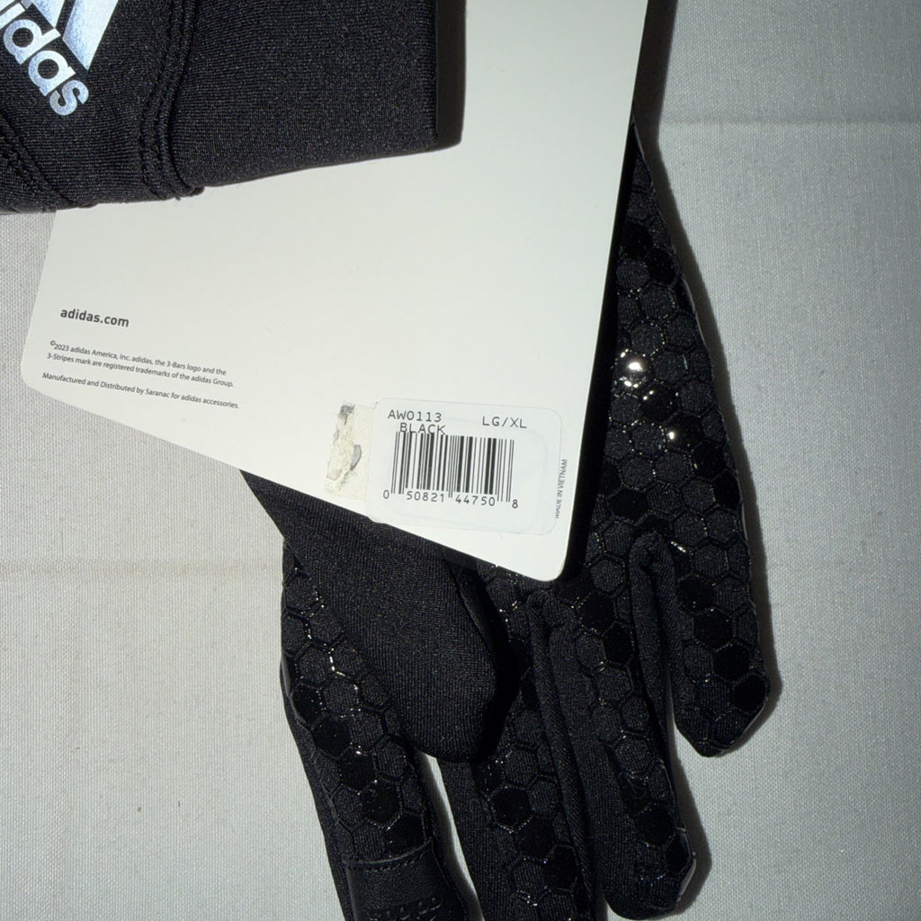 Adidas Cold Rdy Lg/XL Touchscreen Gloves Black 0273