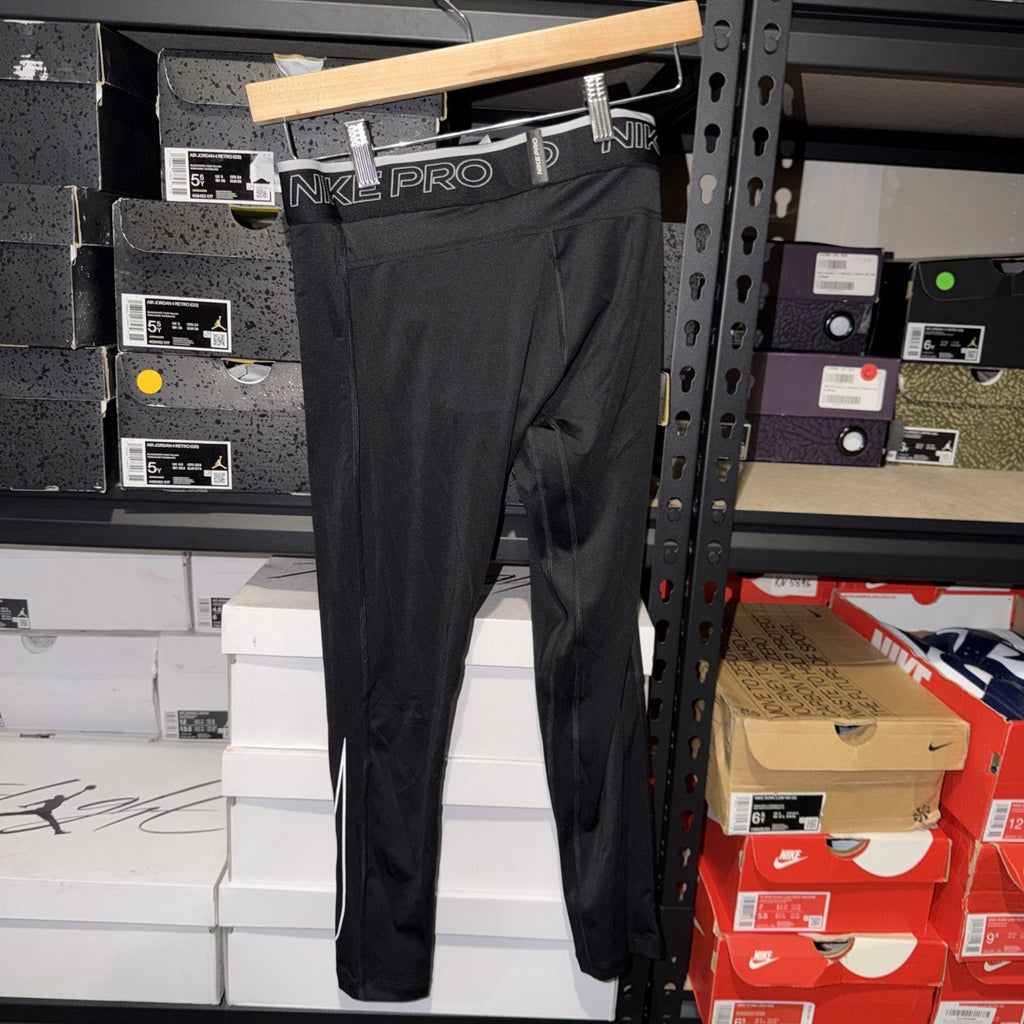 Nike Pro Men's Dri-FIT Black/White 3/4 Training Tights (DD1919-010) Small 0208