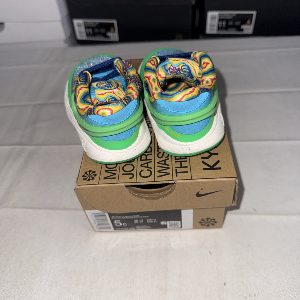 Nike Shoes Boy Size 5c Todder Kyrie 8 SE TD Baltic Blue Green Basketball sneaker