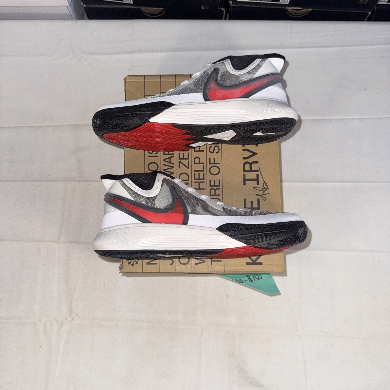 NIKE KYRIE 8 GO GS White/University Red-Black KIDS SIZE 3Y