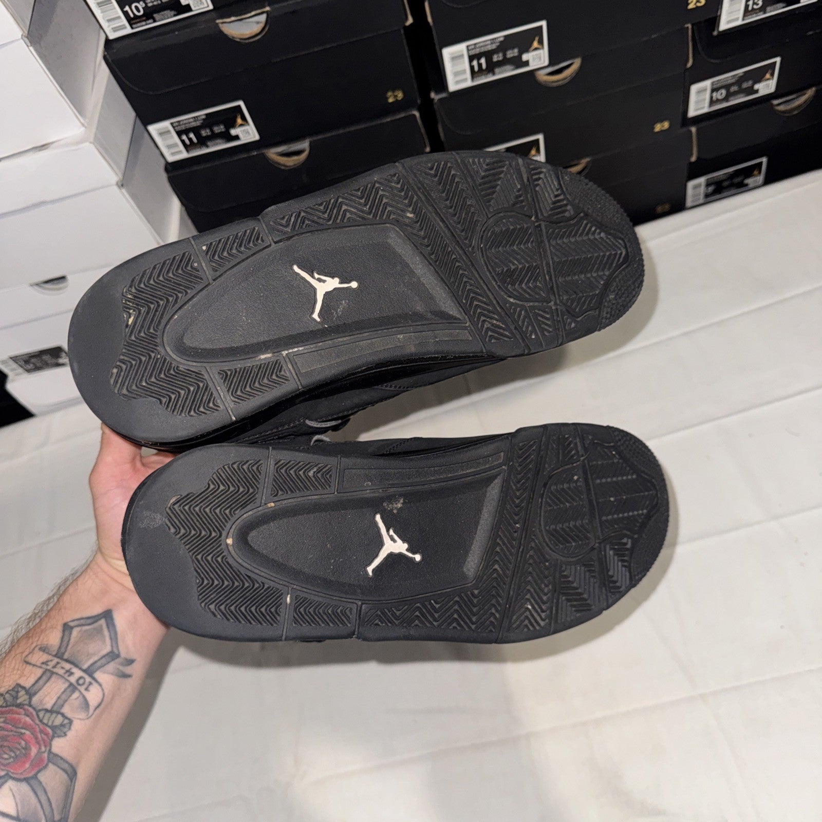 Jordan 4 Black Cat CU1110-010 Sneakers Size 10.5