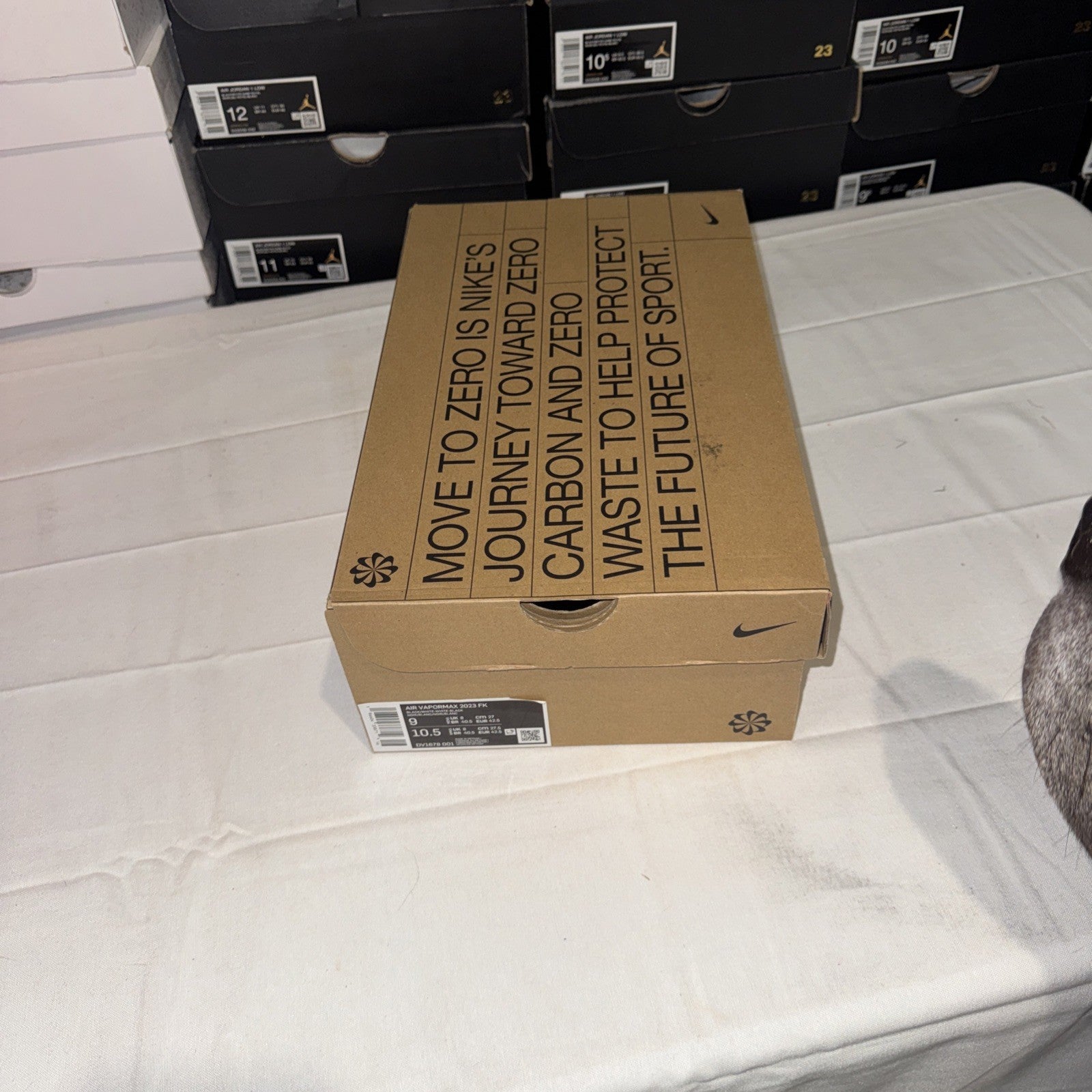 Nike Air VaporMax 2023 Men's Sneakers Black/White, Flyknit, DV1678 001 Size 9