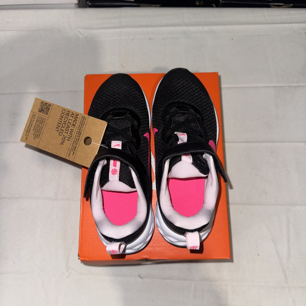 Nike Revolution 6 Black Hyper Pink Running Shoes Size 13C, DD1095-007