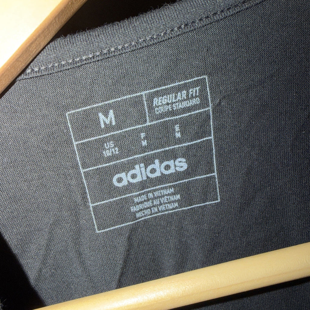 Girls Black Multi-Color Adidas Logo T-Shirt (10-12) NWT 0108 & 0284-0285