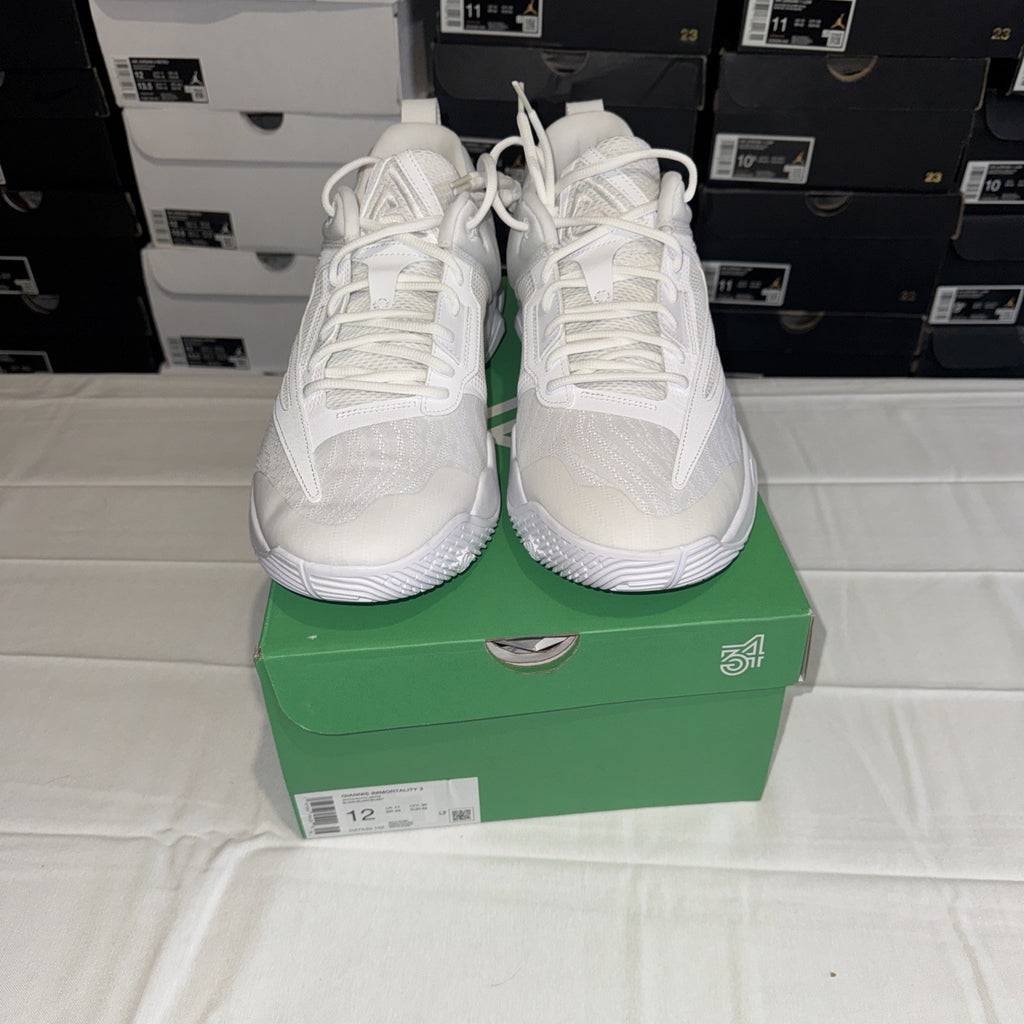 Nike Giannis Immortality 3 Men's Sneakers White, Size 12, DZ7533-102