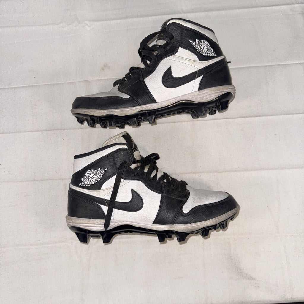 Air Jordan 1 Mid Panda Black Football Cleats Size 9, BNIB, FJ6805-100