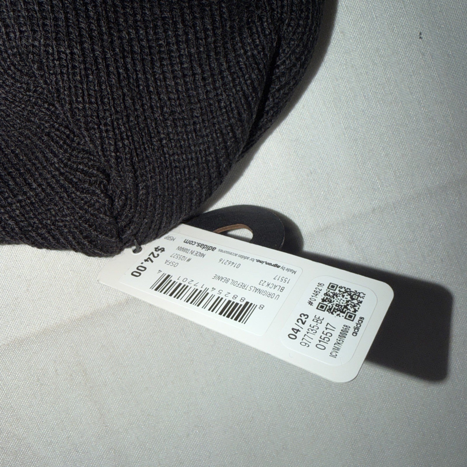 Adidas Originals Beanie Trefoil CUFFED KNIT Hat MEN Black NEW 0227-0235