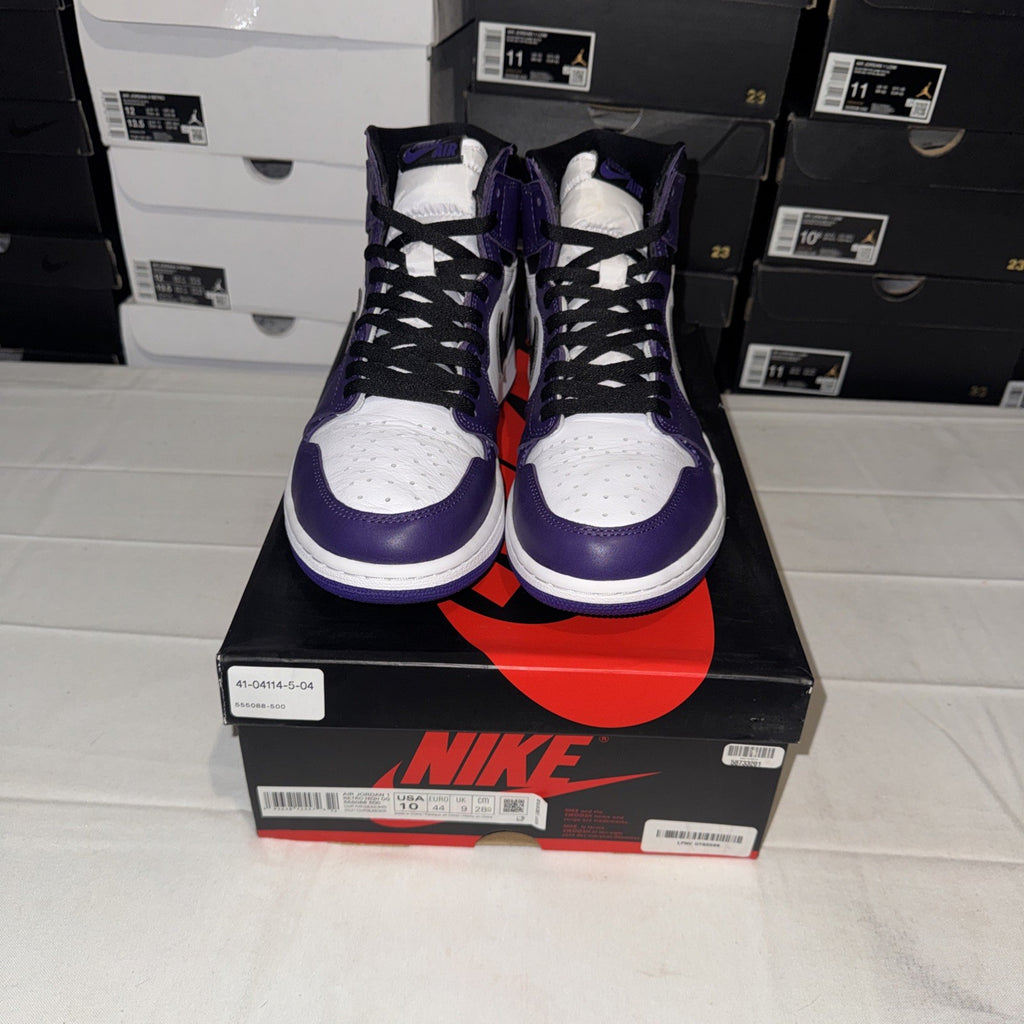 Size 10 - Jordan 1 Retro OG High Court Purple 2.0