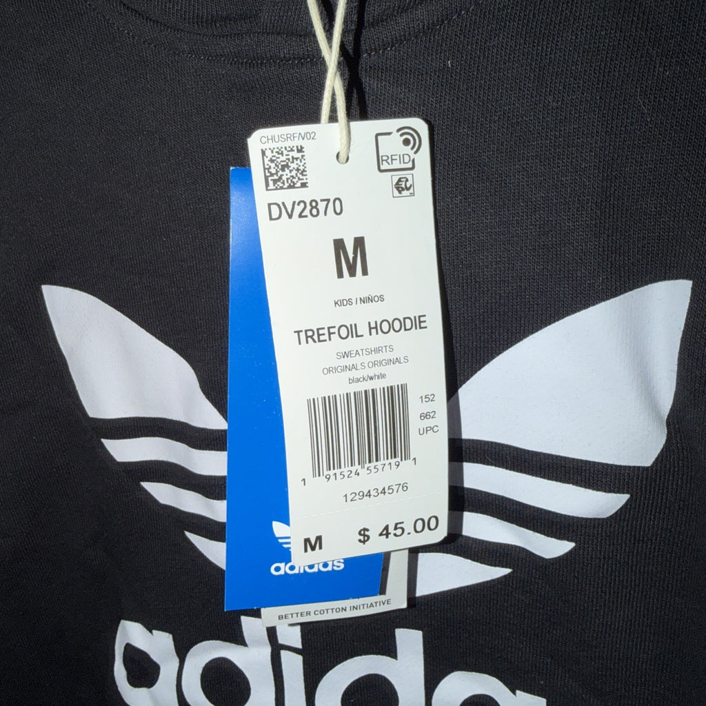 adidas Originals Kid's Trefoil Hoodie Medium - Black (DV2870) 0151-0174