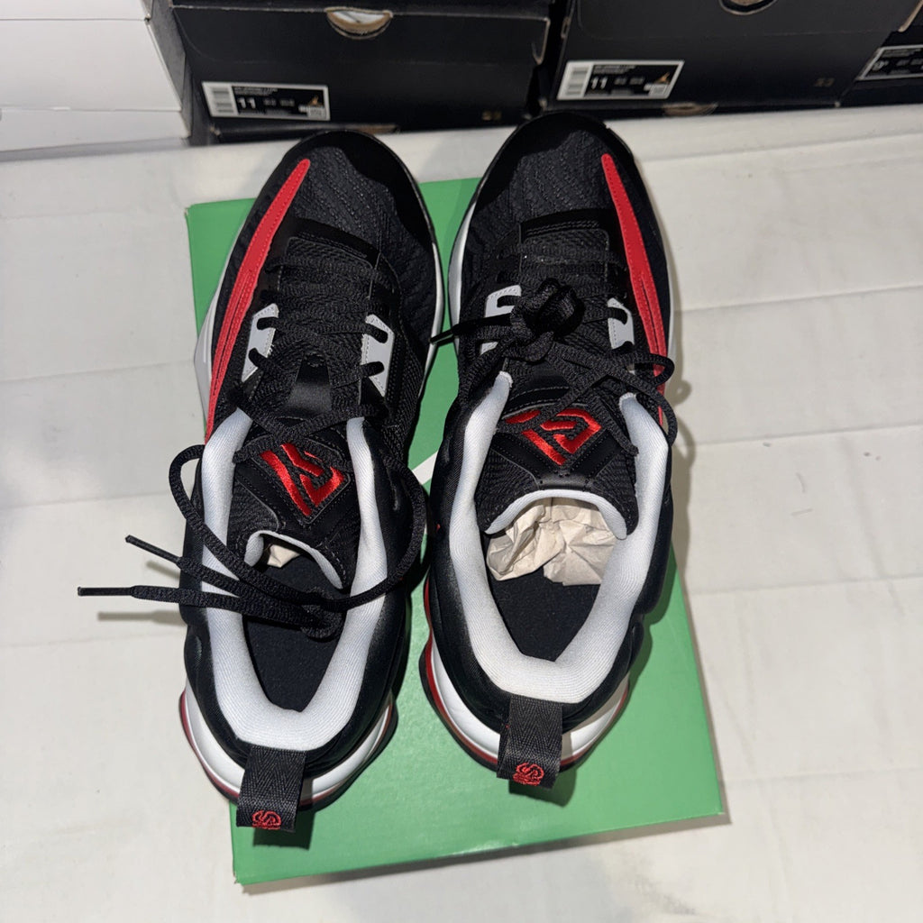 Nike Giannis Immortality 3 Sneakers Black/University Red, Size 13, DZ7533-004