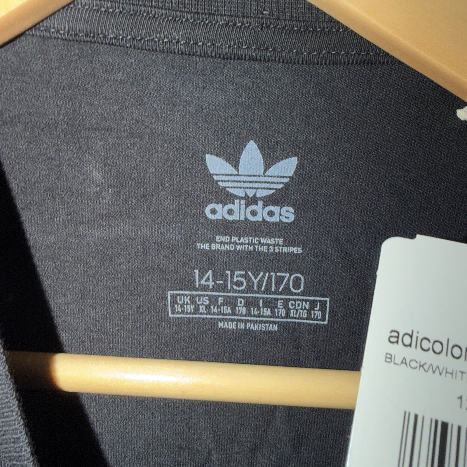 Adicolor Adidas Originals Dress Black White XL FM5653 Trefoil 0175