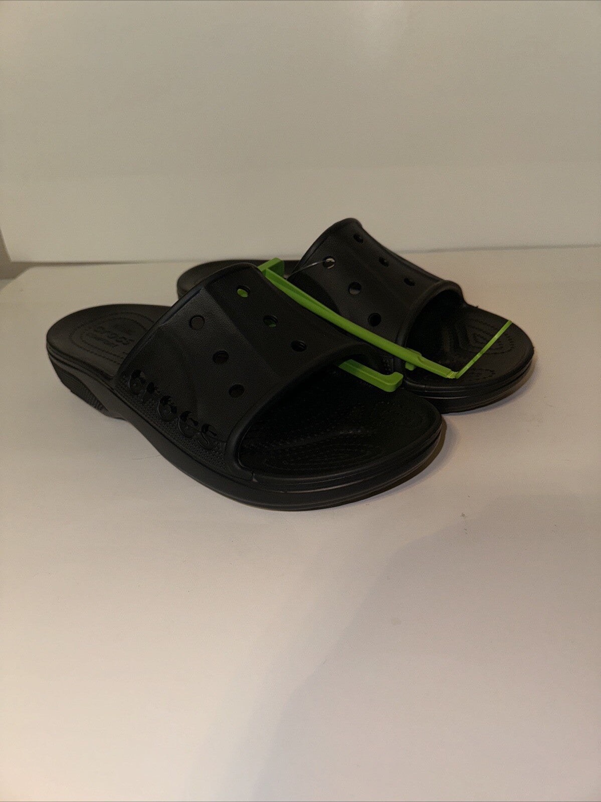 12M 14W Crocs Sandals Baya II Slides Waterproof Shoes Black