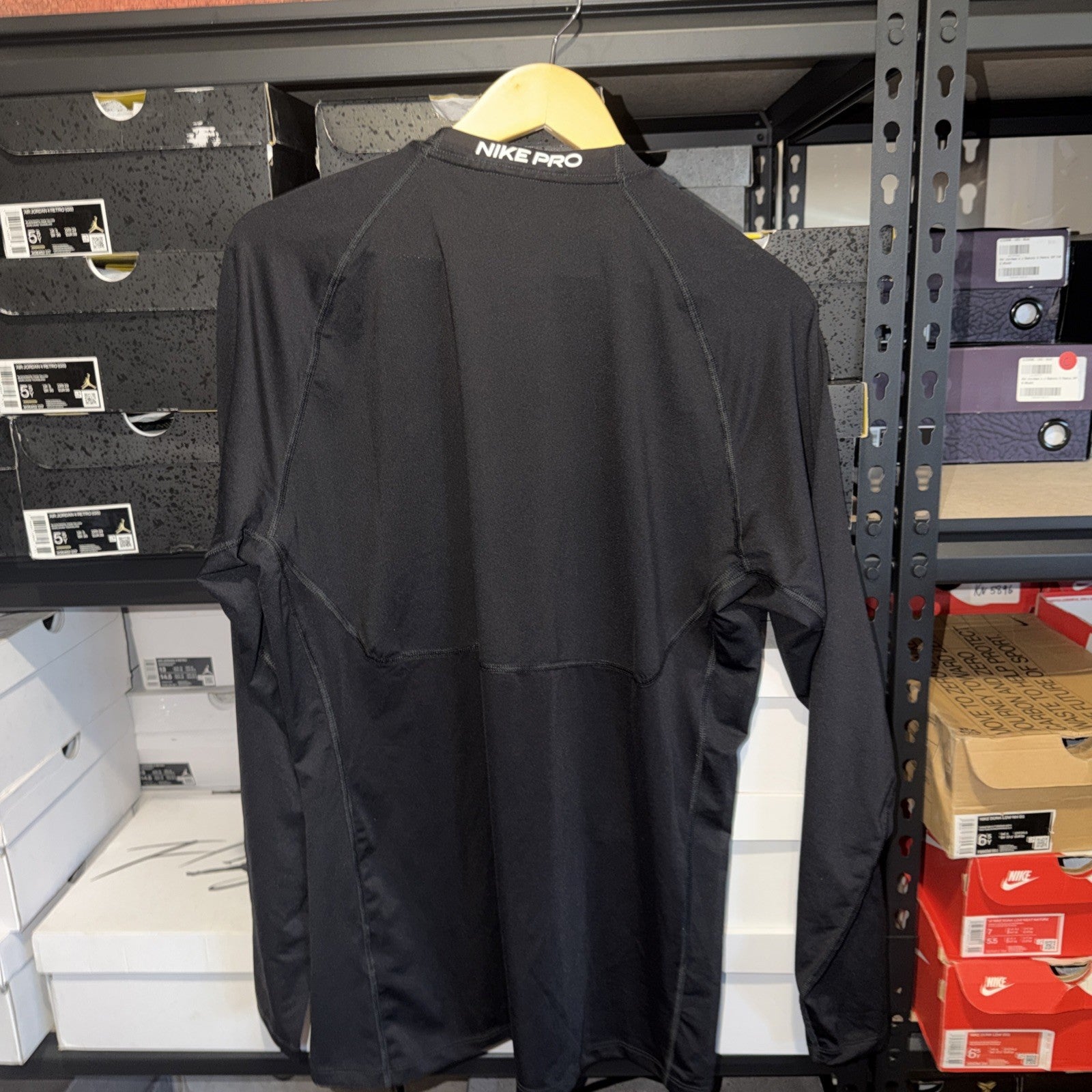 Nike Pro Dri-Fit Longsleeve Training Shirt Black DD1980-010 Mens Size XL 0094