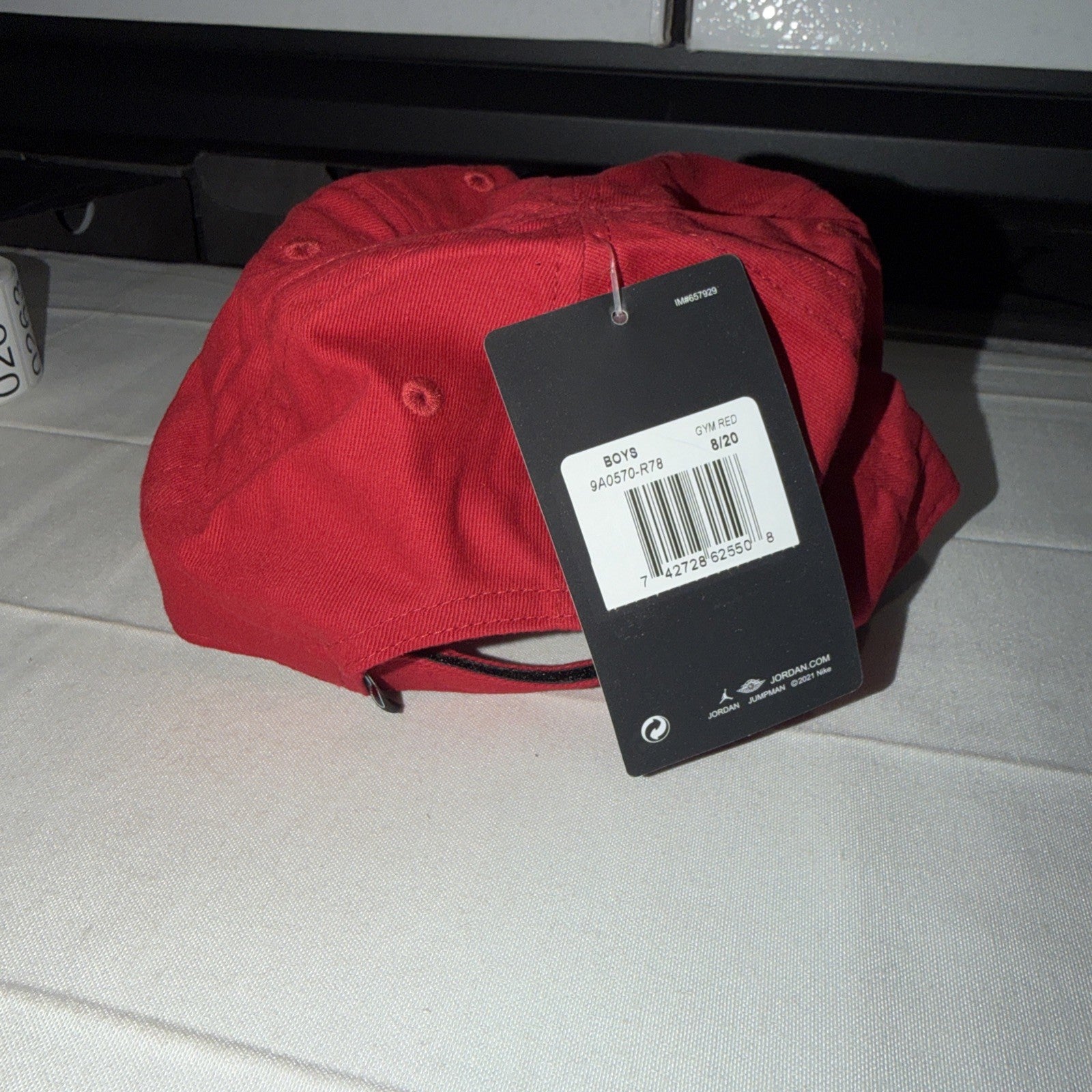 Jordan Jumpman Hat Cap Strap Back Youth Boys Red Gym Red Embroidered Cotton 0258