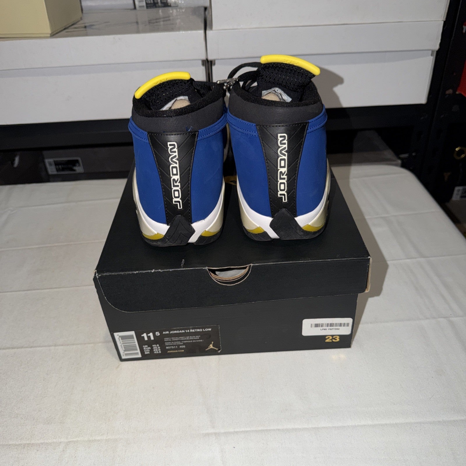 Size 11.5 - Air Jordan 14 Retro 2015 Low Laney