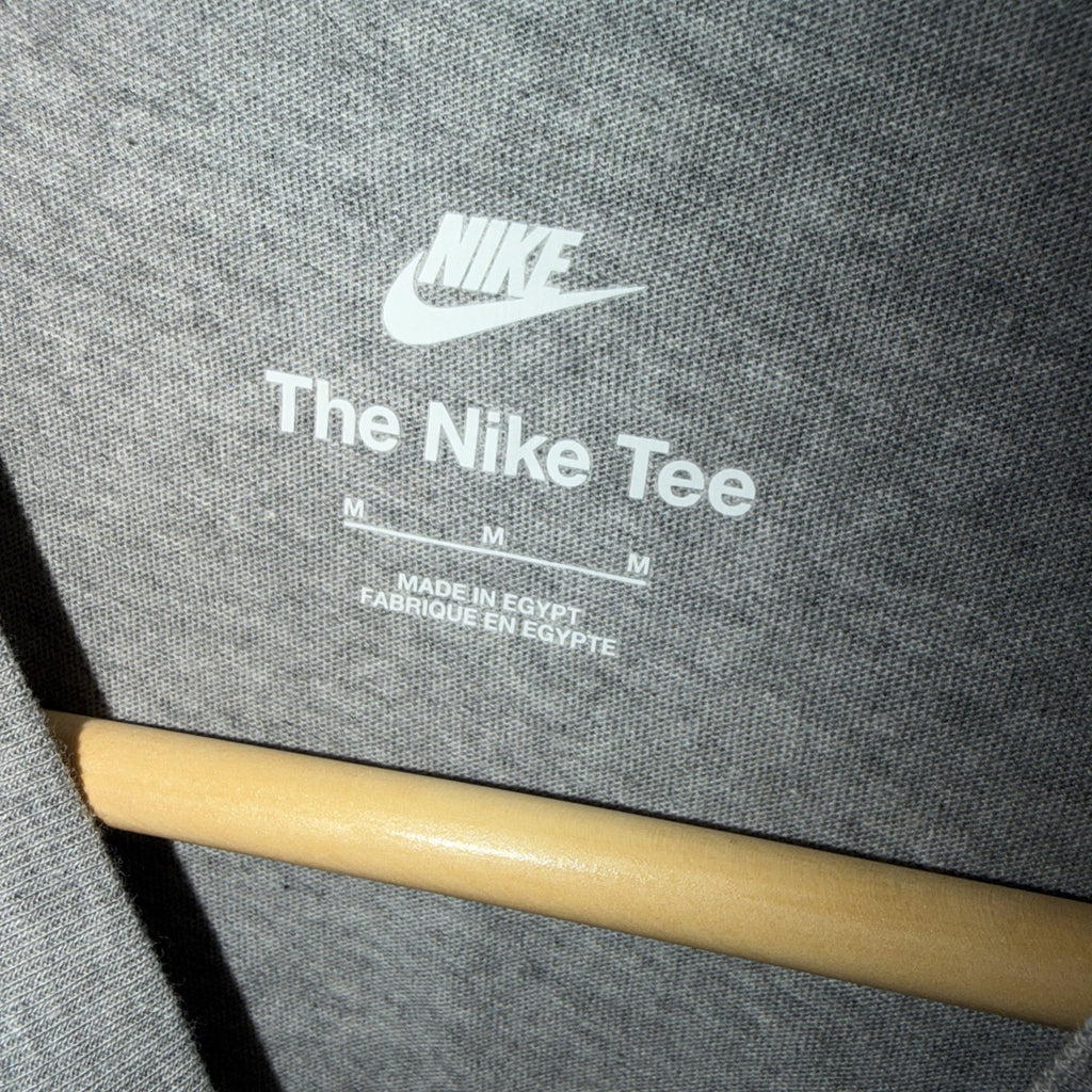 Nike Kids Medium Gray Cotton Athletic Tee with Swoosh Logo 0070-0077