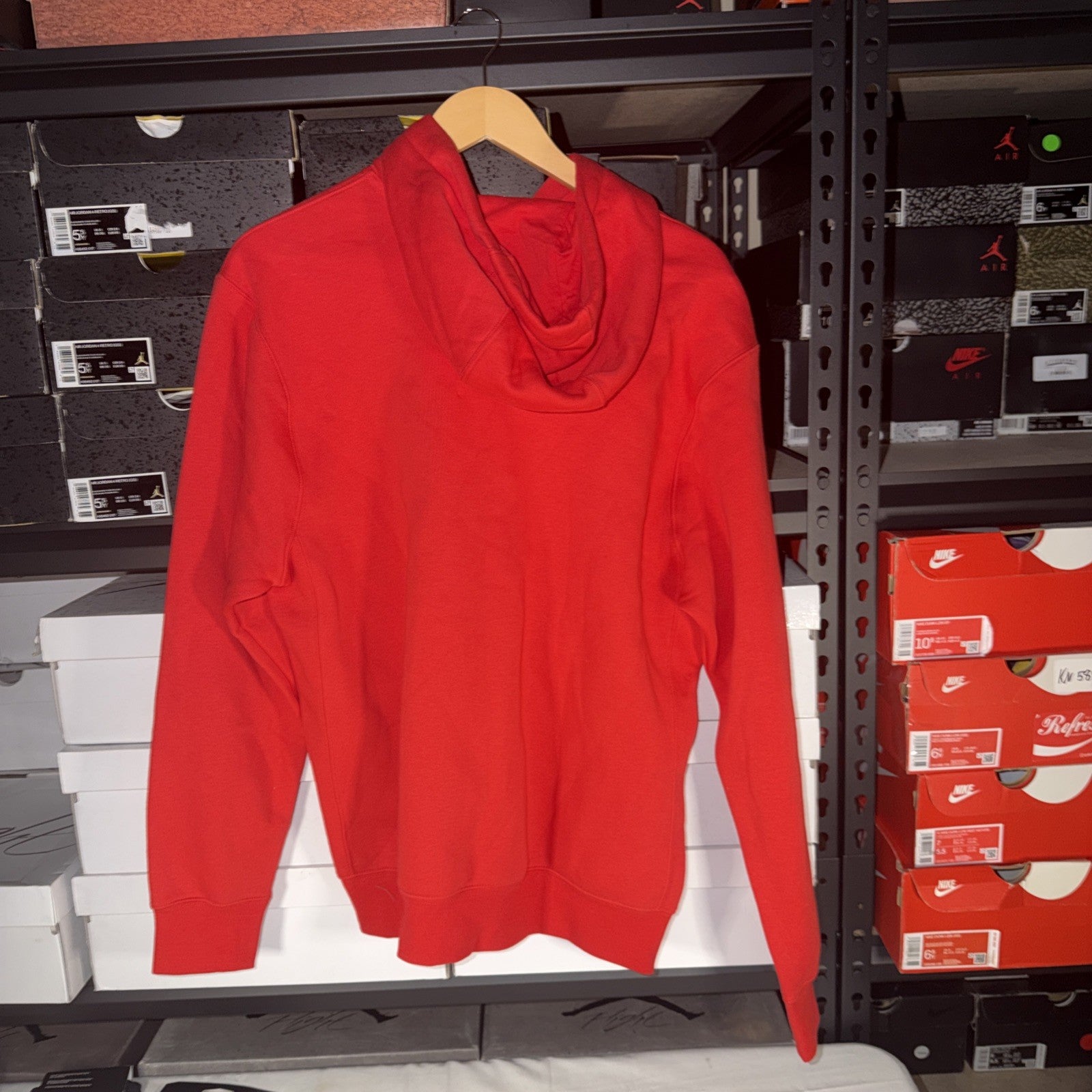 Nike Sportswear Club Fleece Hoodie University Red BV2654-657 Mens Med 0035-0038