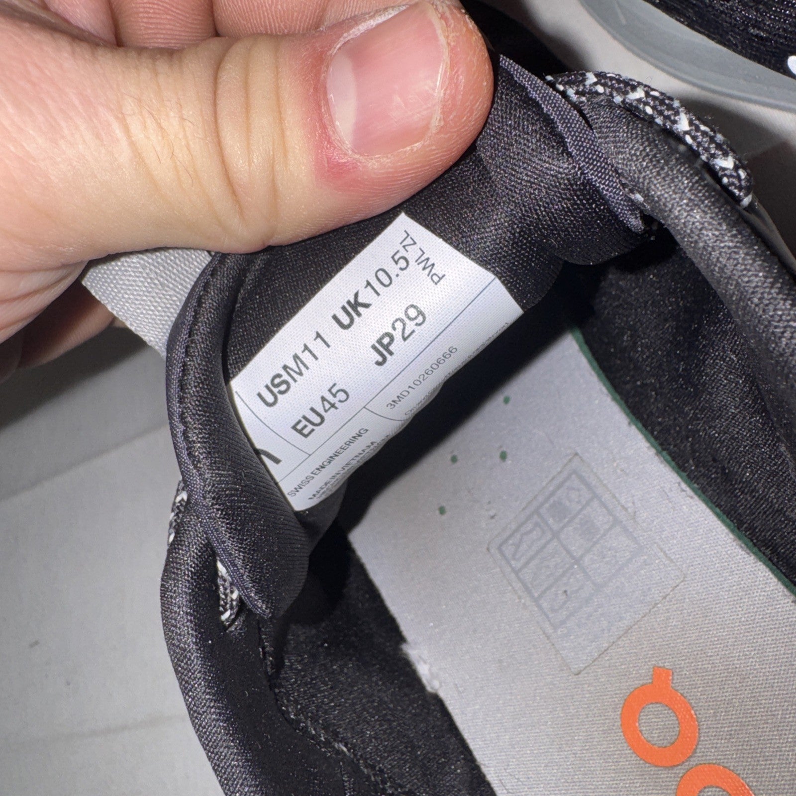 On Men's Cloudnova Flux Running Shoes Size 11, Orange/Black, 3MD10260666