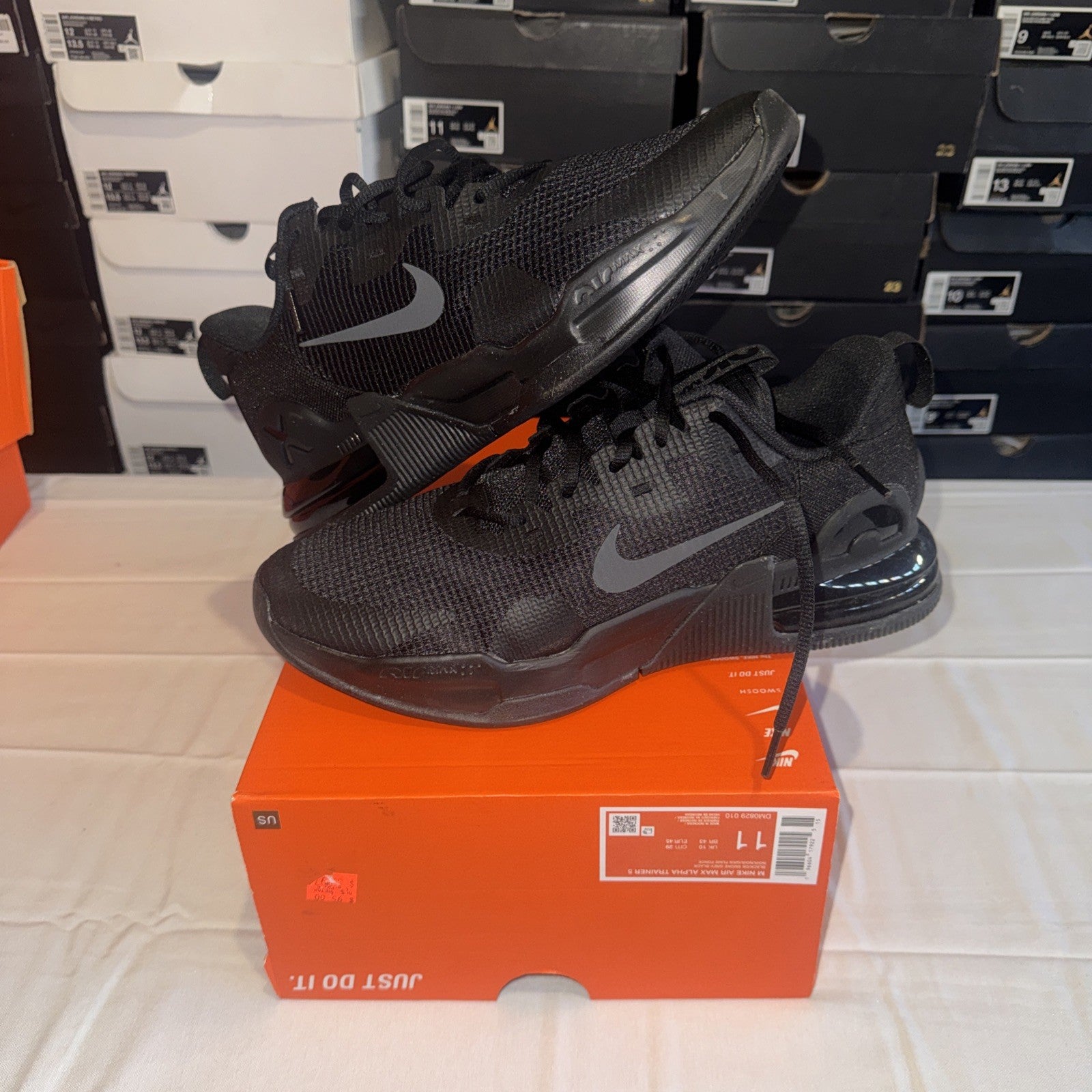 Nike Max Air Low Cut Sneakers BLACK/DM0829-010 SIZE 11 MENS