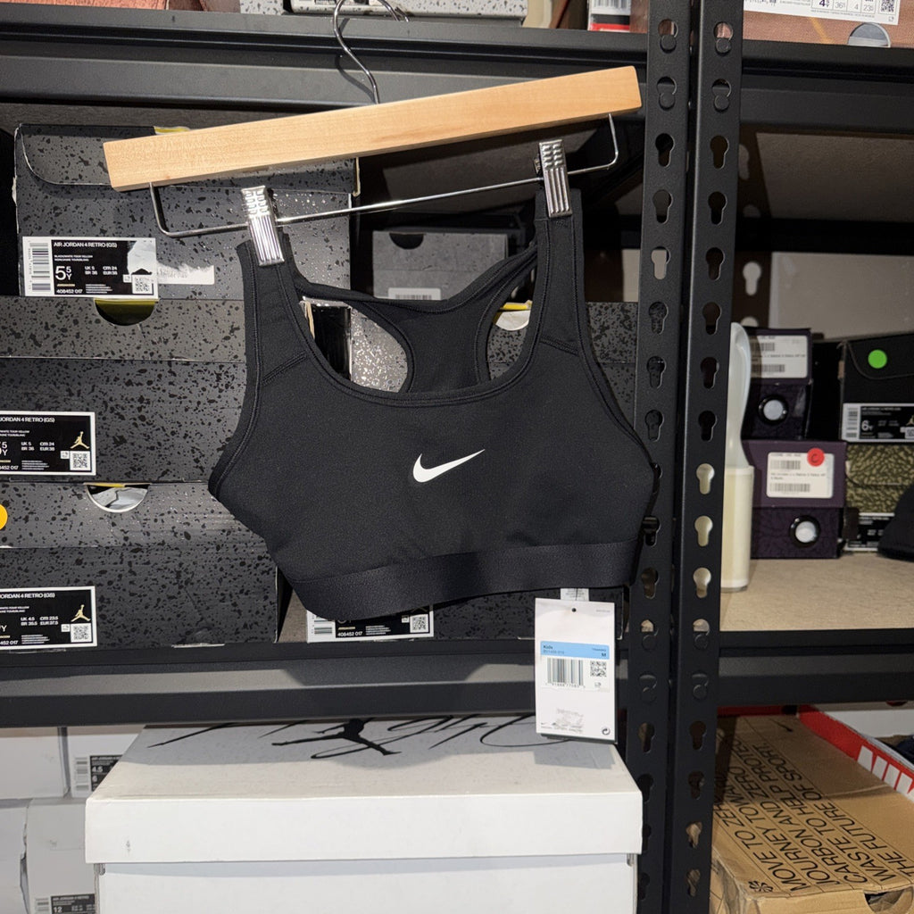 Nike 253183 Girls' Pro Solid Sports Bra Underwear Black Size M 0274