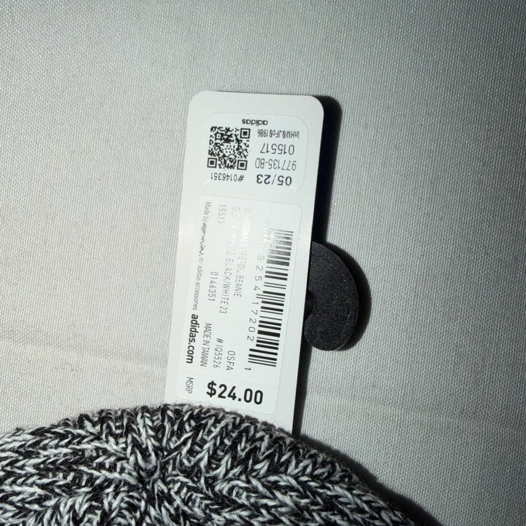 Adidas Originals Beanie Trefoil CUFFED KNIT Hat MEN Black Grey NEW 0219-0226