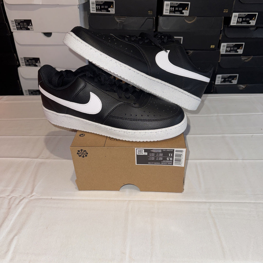 Nike Court Vision Low NN DH2987 001 Size 9.5 Black White Black