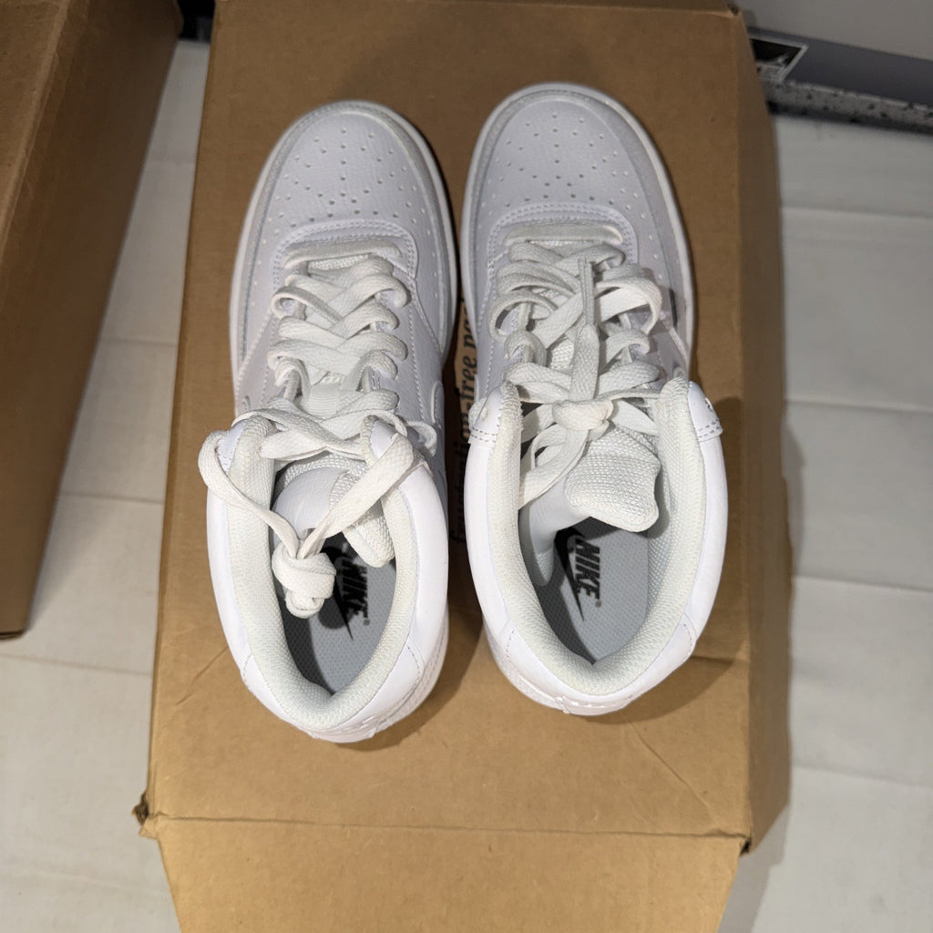 Nike Court Vision Mid Triple White Size 8 cd5536 100