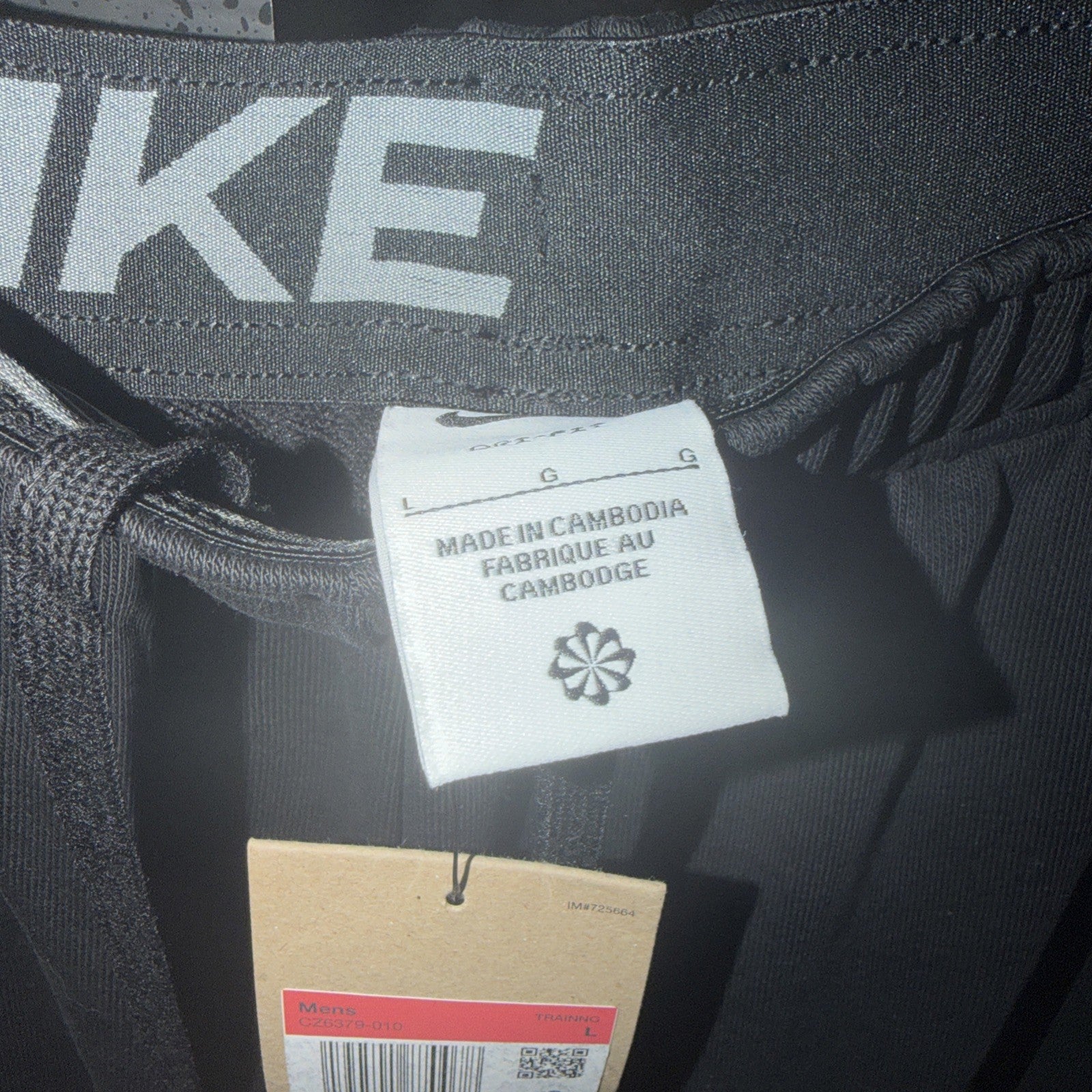 Nike Dry Men's Dri-FIT Taper Fitness Fleece Pants  - Black, Large   0117-0118