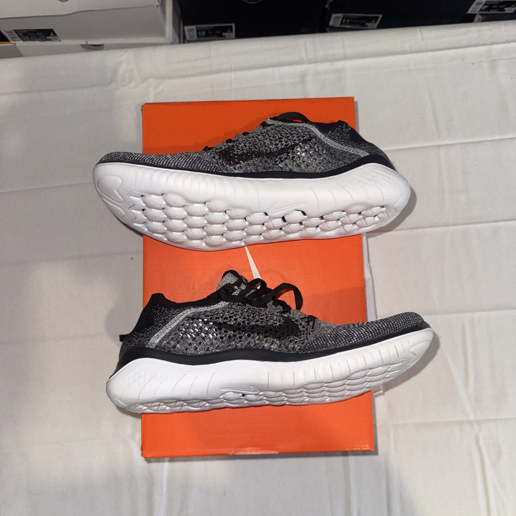 Size 8.5 - Nike Free RN Flyknit 2018 White Black W