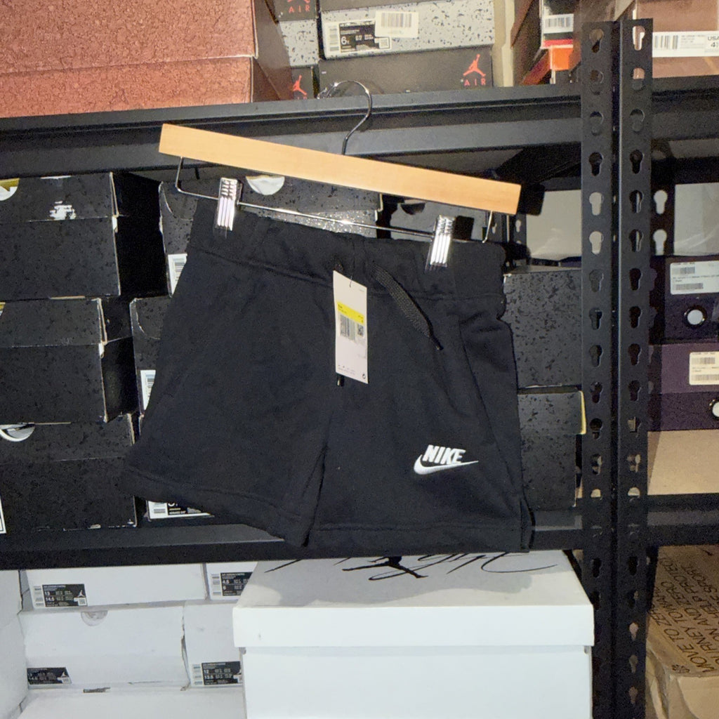 NIKE Big Kids' Girls' Sportswear Club French Shorts S Small (8-10) Black 0181