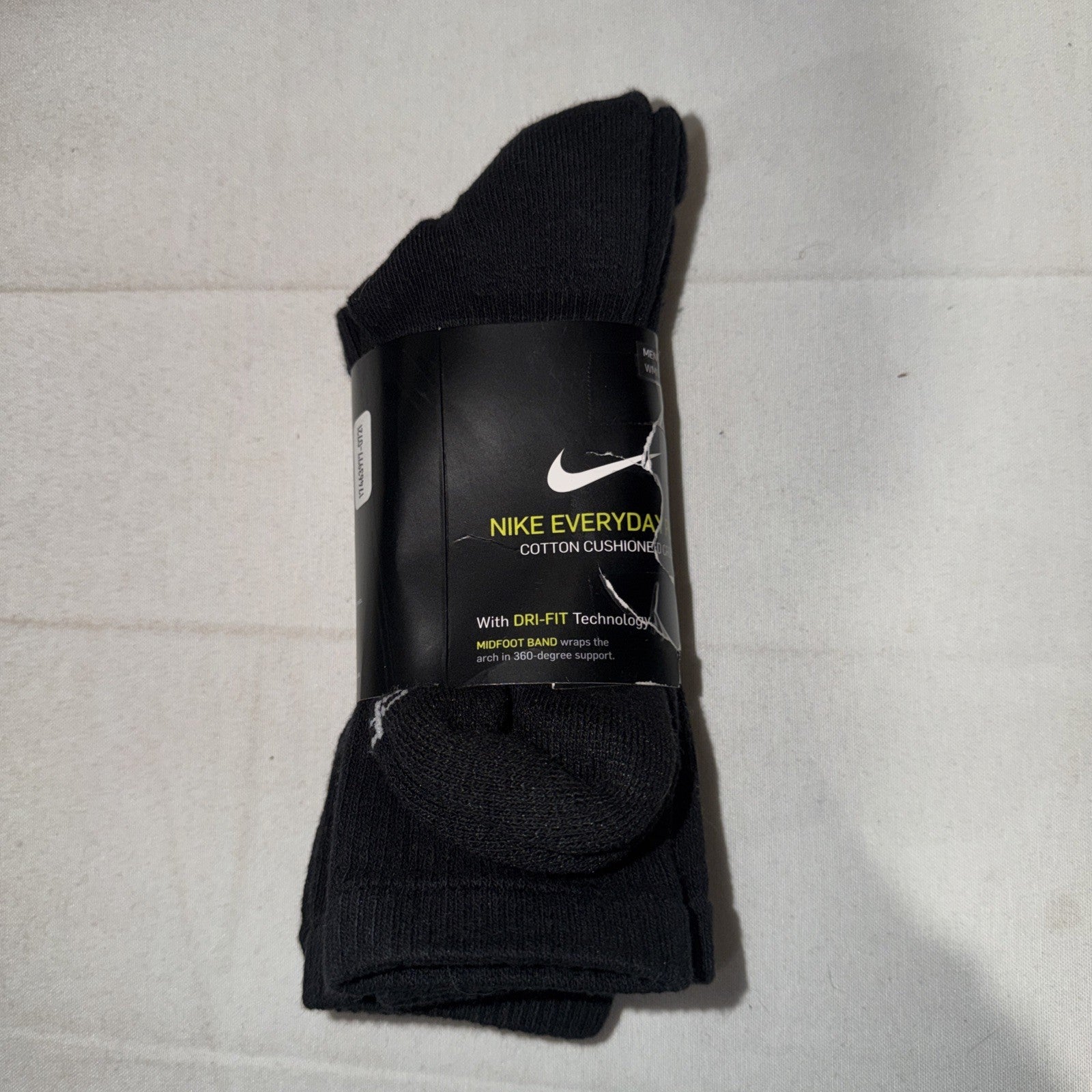Nike Everyday Plus Men's Crew Socks - Black, L (2 Pairs) 0239