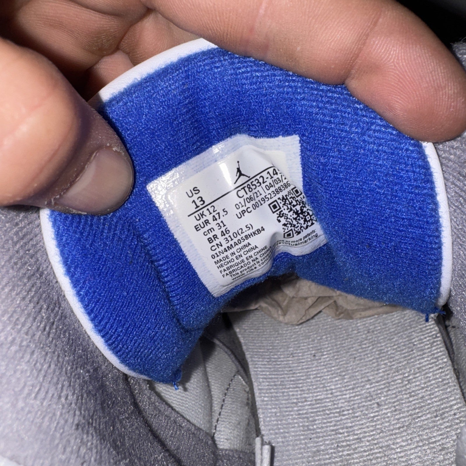 Size 13 - Jordan 3 Retro Mid Racer Blue