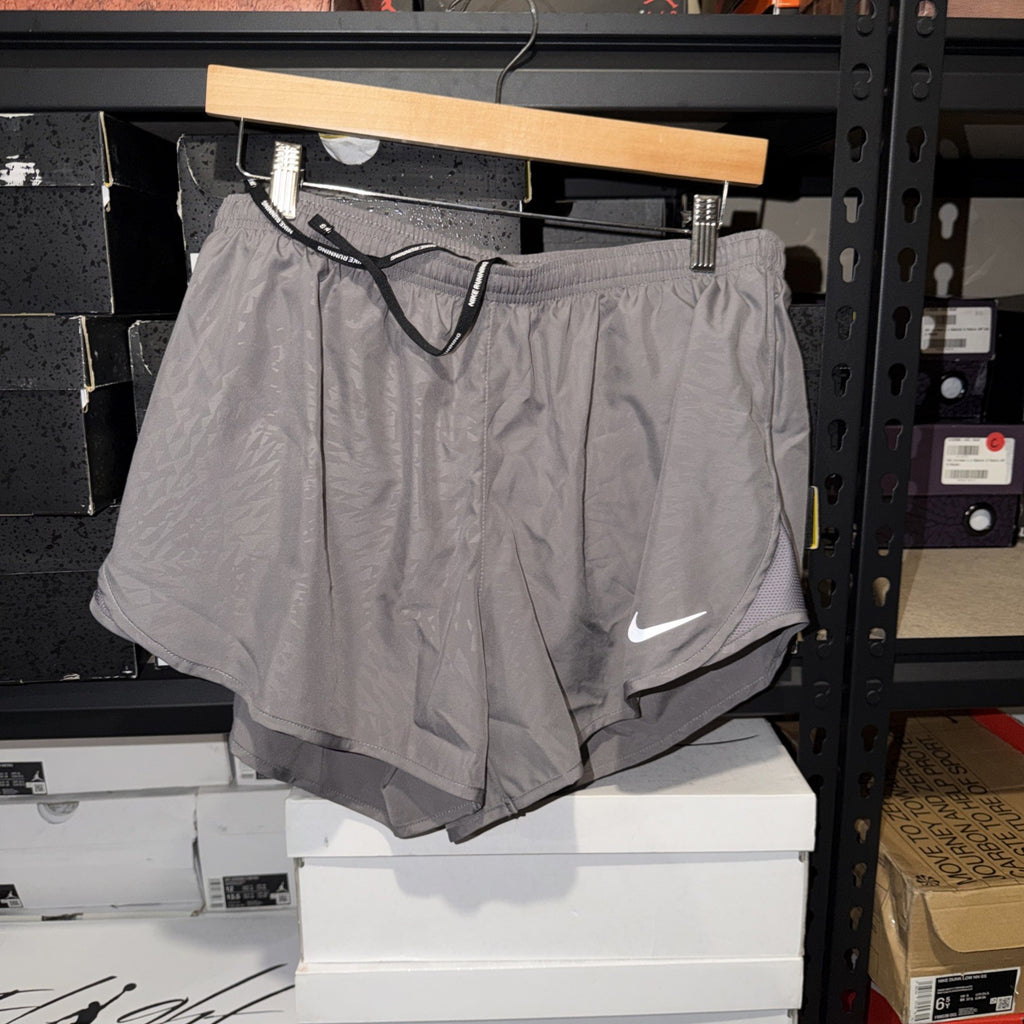 NWT Nike Tempo Women's Brief Lined Running Shorts 831281-056 Gray Size XL 0180