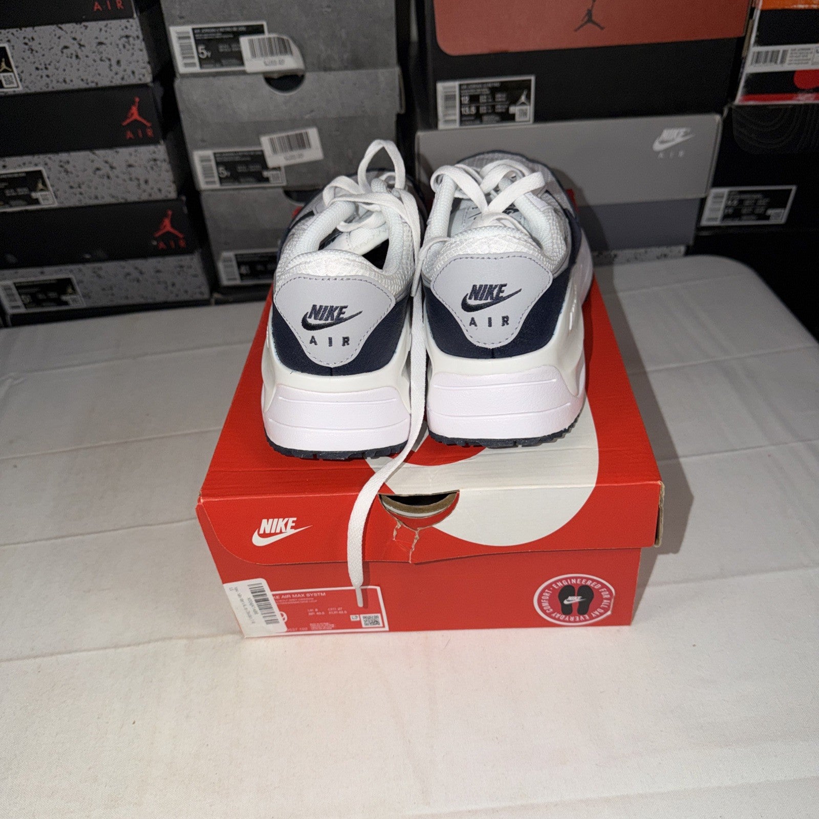 Nike Air Max SYSTM Men's Sneakers White/Grey/Obsidian, Size 9 , DM9537-102