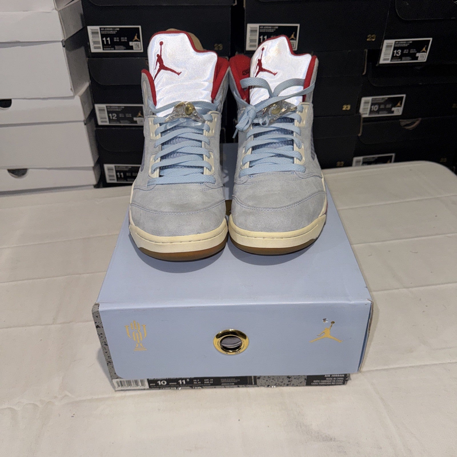Size 10 - Trophy Room x Air Jordan 5 Retro Ice Blue