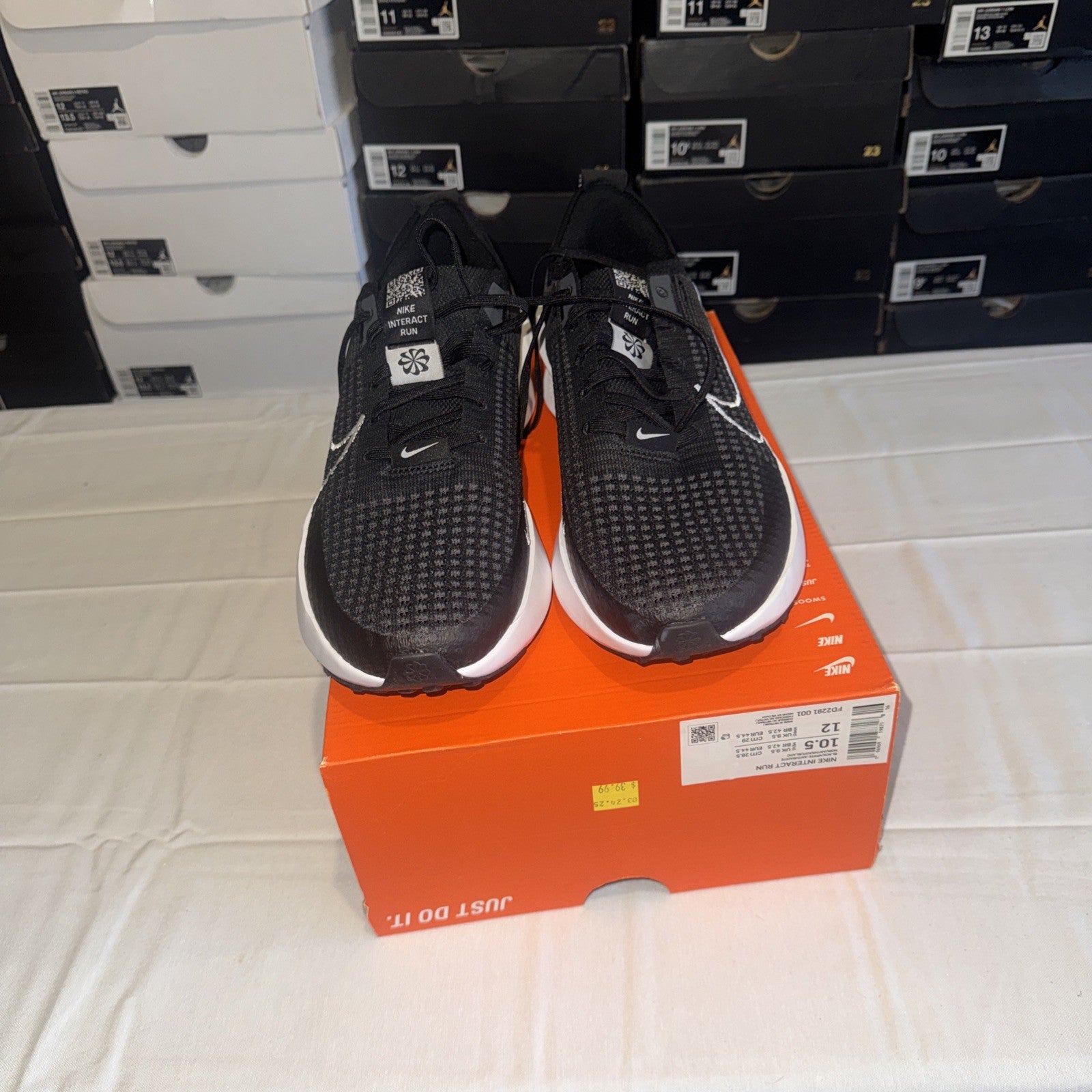 Nike Interact Run Black/White-Anthracite, FD2291-001, Size 10.5