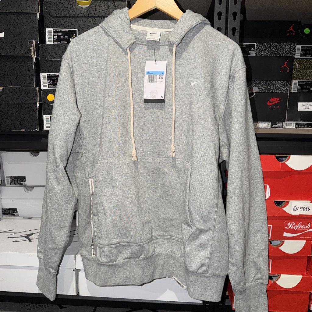 Nike Men's Dri-Fit Grey Heather Pullover Hoodie M DQ5818-063 0078