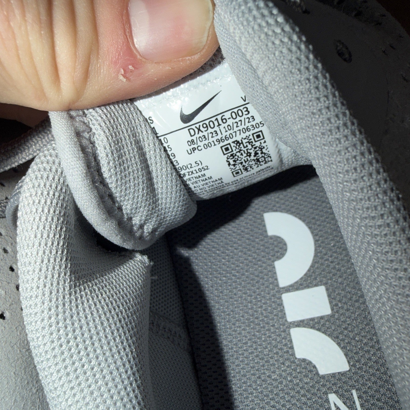 Nike Air Zoom TR 1 Grey White Workout Shoes Men, Size 11, DX9016-003