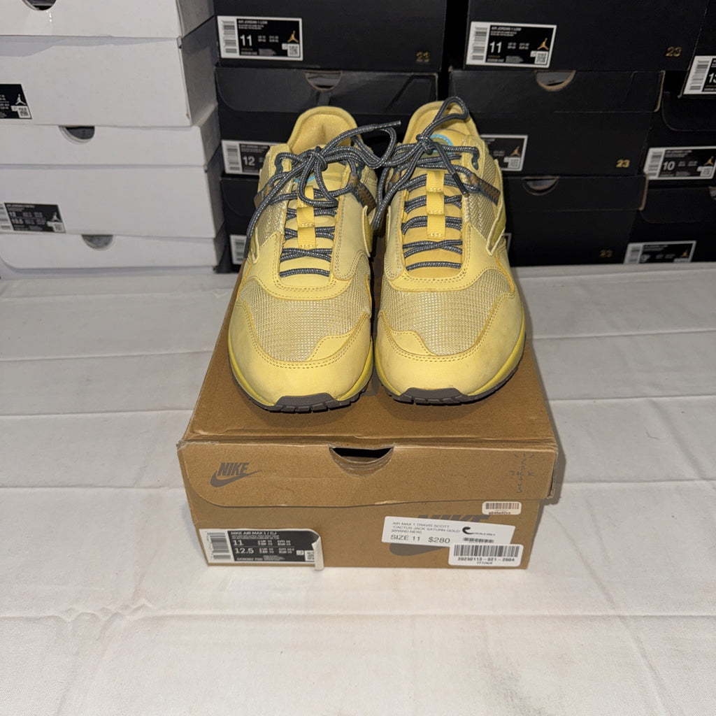 Size 11 - Nike Air Max 1 x Travis Scott Saturn Gold