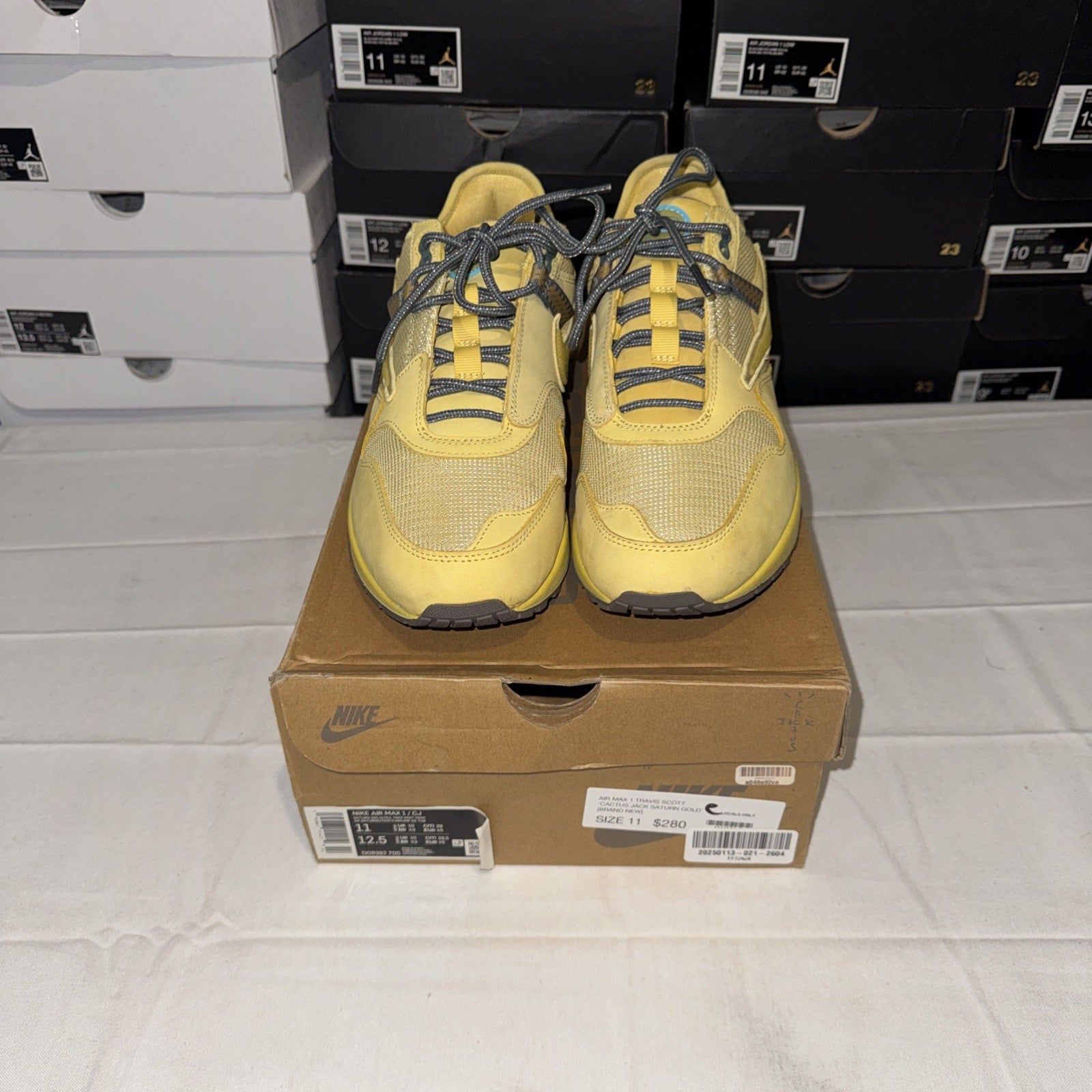 Size 11 - Nike Air Max 1 x Travis Scott Saturn Gold