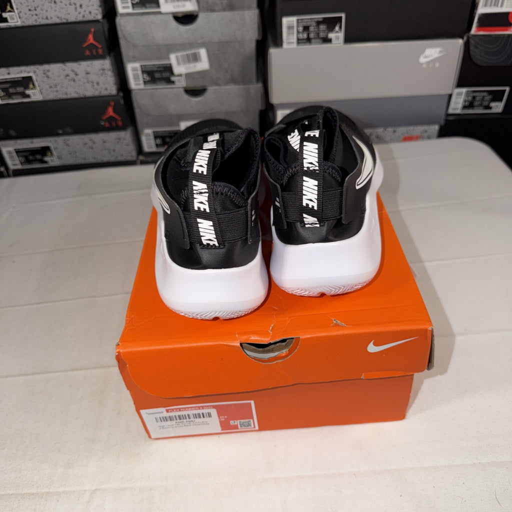 Nike Flex Runner 3 Kids' Running Shoes Black/White, Size 6.5Y, FN1294-005