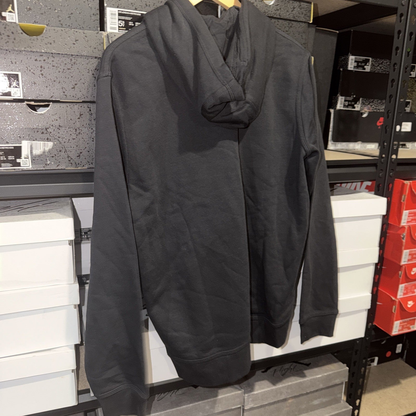 Nike Sportswear Club Fleece Pullover Hoodie Men's Large Black 0054-0055  NWT