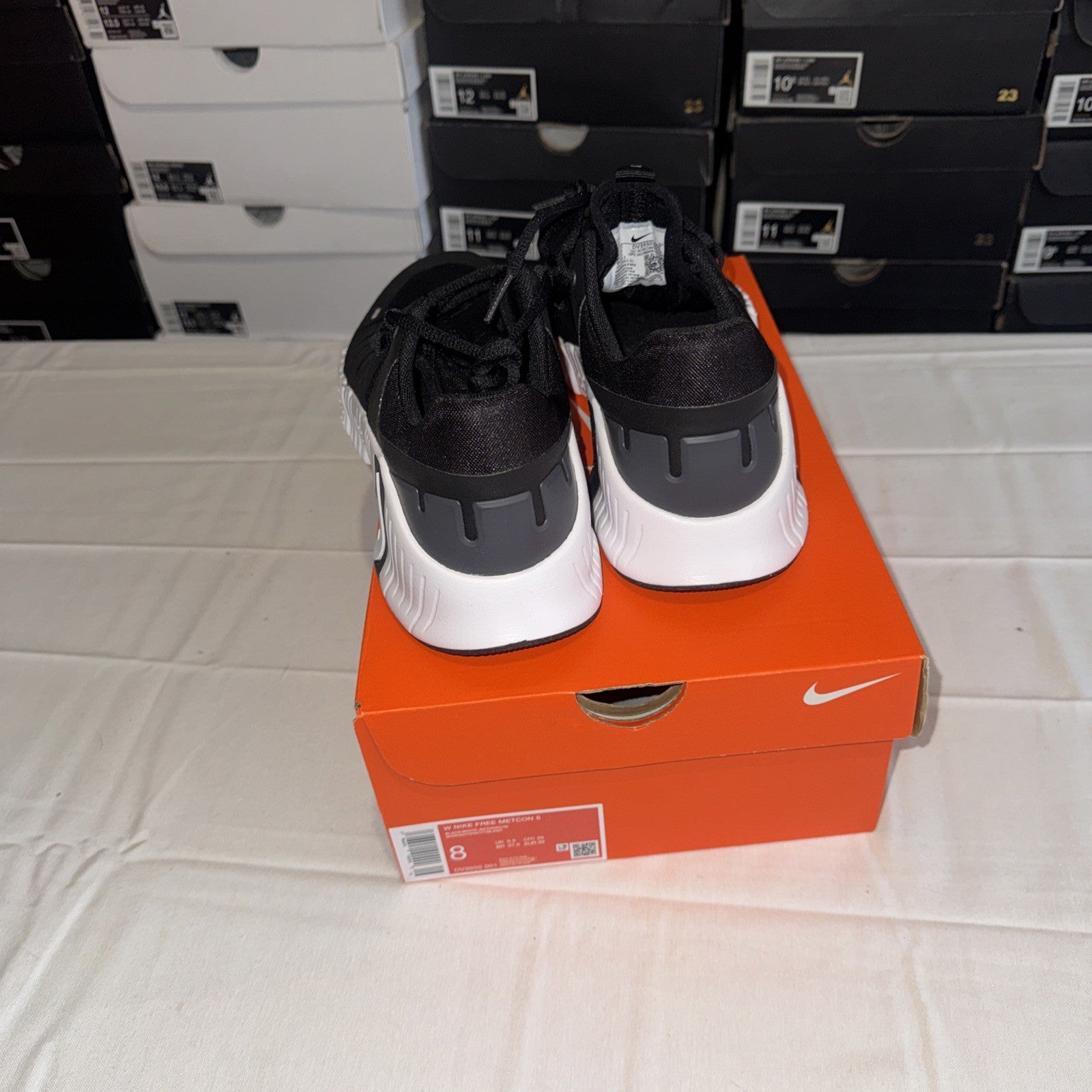 Nike Free Metcon 5 Women's Sneakers Black/White-Anthracite, Size 8, DV3950 001