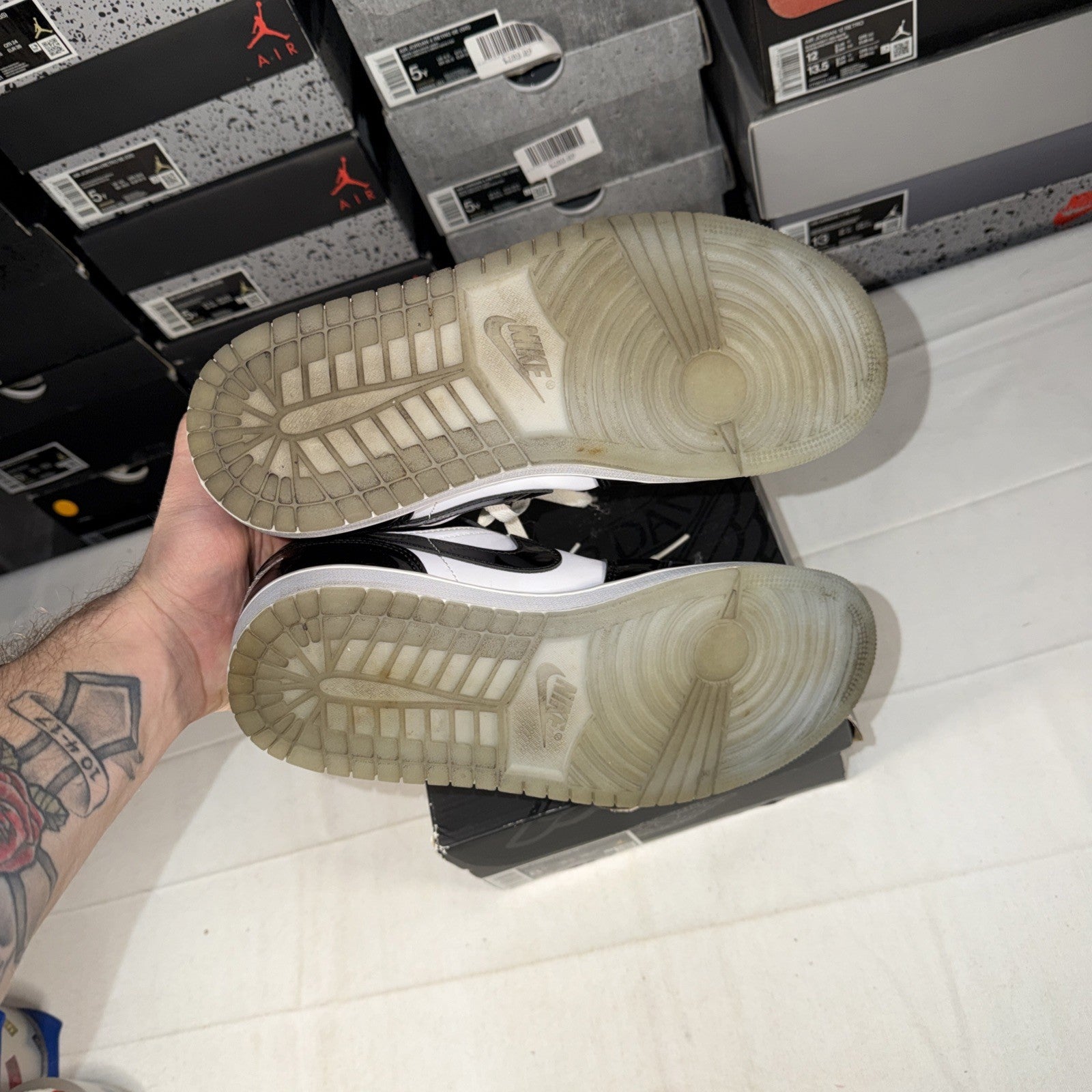 Size 8.5 Mens- Nike Air Jordan 1 Low SE Concord Men's Shoes - DV1309 100- No Box