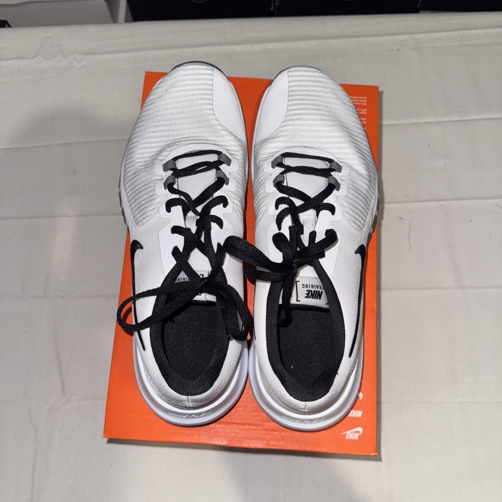 Nike Flex Control TR4 Athletic Shoes White/Black/Dark Grey, CD0197-100 Size 10.5