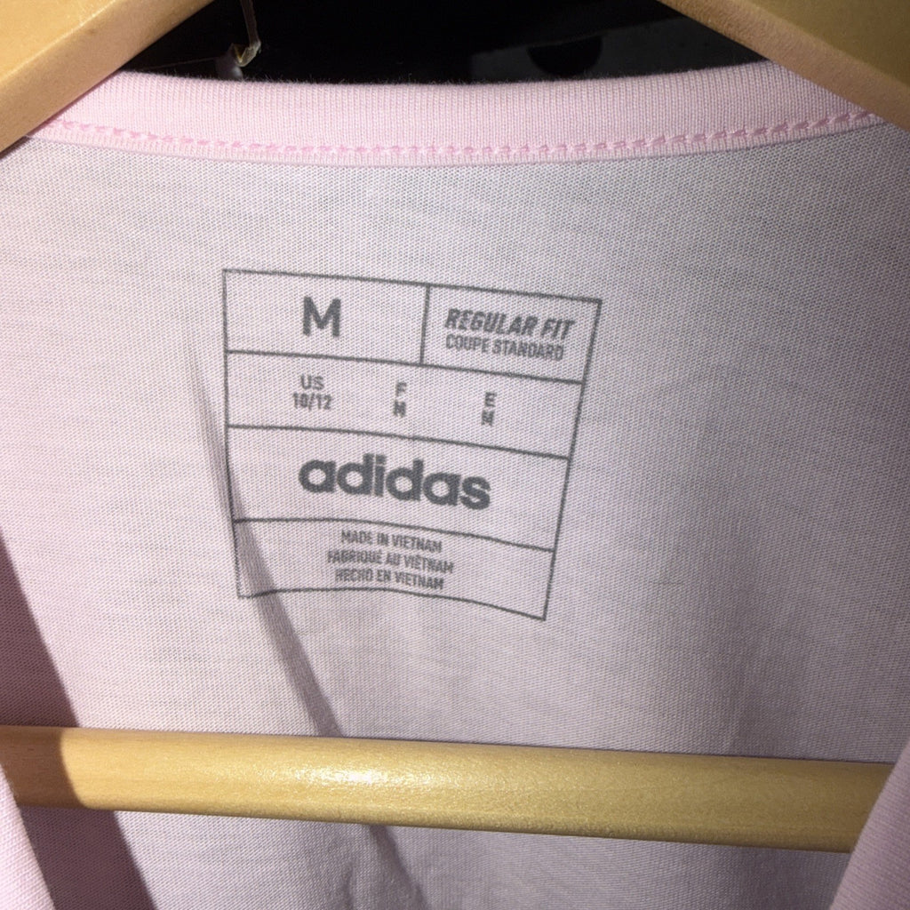 Girls Medium Pink T-Shirt M (10/12) Adidas Regular Fit NWT 0103-0105 & 0288